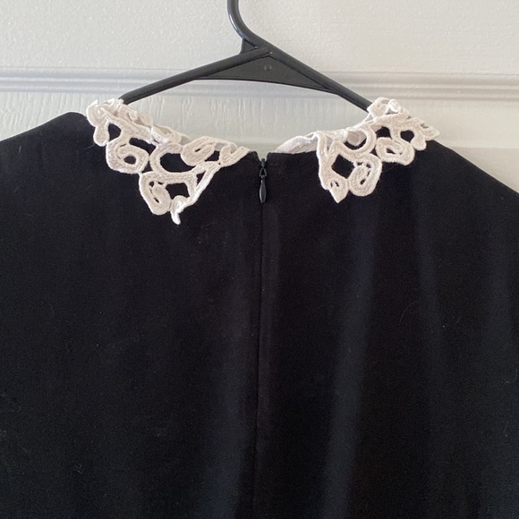 F21 Black Crochet Lace Collar Mini Dress - Picture 4 of 4